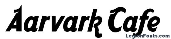 Aarvark Cafe font, free Aarvark Cafe font, preview Aarvark Cafe font