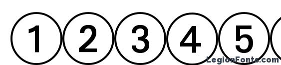 Abacusfourssk regular Font, Number Fonts