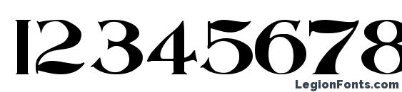 Abbess Regular Font, Number Fonts