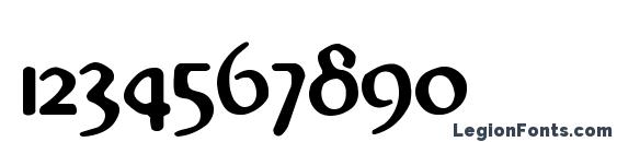 Abbey Medium Font, Number Fonts