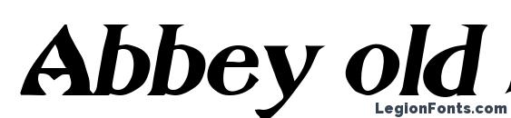 Abbey old style sf bold italic Font