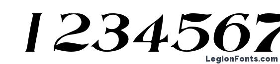Abbey old style sf italic Font, Number Fonts