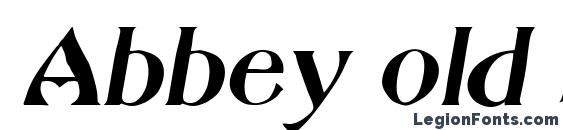 Abbey old style sf italic Font