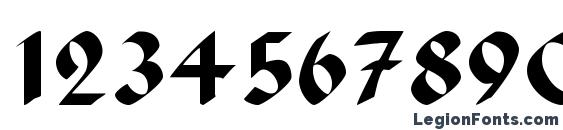 Abbey Font, Number Fonts