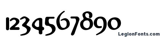 Abbotdemi Font, Number Fonts