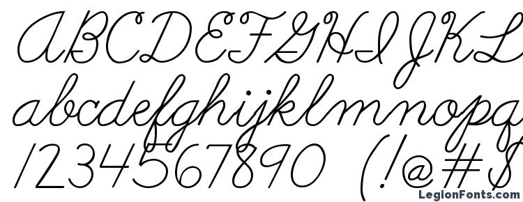 Free Abc Cursive Dotted Font Download - Printable Templates