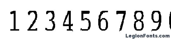 ABC TypeWriterRussian Font, Number Fonts