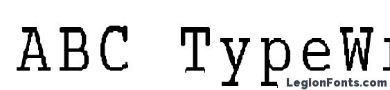 ABC TypeWriterRussian Font