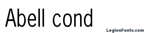 шрифт Abell cond, бесплатный шрифт Abell cond, предварительный просмотр шрифта Abell cond