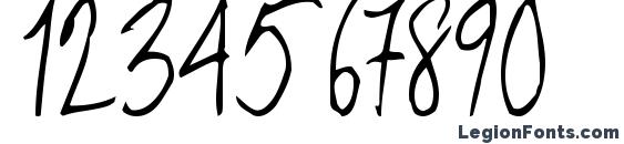 Abera regular ttstd Font, Number Fonts