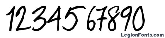 Aberaham9 bold Font, Number Fonts