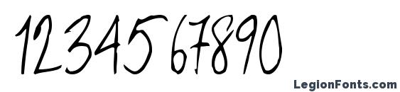 Aberaham9 regular ttcon Font, Number Fonts