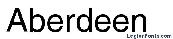 Aberdeen font, free Aberdeen font, preview Aberdeen font