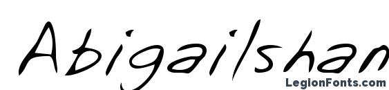 Abigailshand regular Font