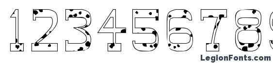 Abilene cow Font, Number Fonts