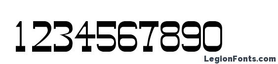 Abilene Regular DB Font, Number Fonts