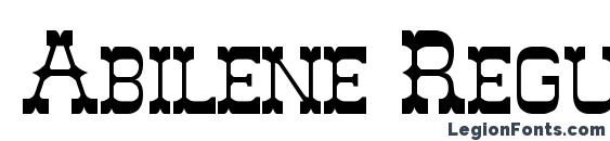 Abilene Regular font, free Abilene Regular font, preview Abilene Regular font