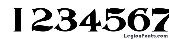 AbottOldStyle Bold Font, Number Fonts