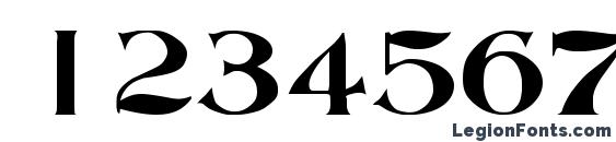 AbottOldStyle Regular DB Font, Number Fonts