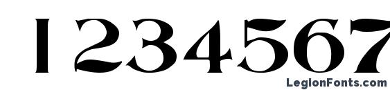 AbottOldStyle Regular Font, Number Fonts