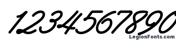 Шрифт Abrazo Script SSi Bold Italic, Шрифты для цифр и чисел