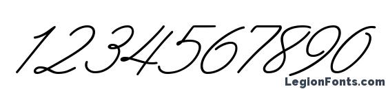 Abrazo Script SSi Italic Font, Number Fonts