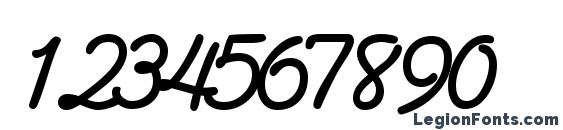 Abrazoscriptssk bold Font, Number Fonts