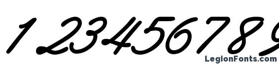 Abrazoscriptssk bolditalic Font, Number Fonts