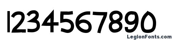 Abscissa Bold Font, Number Fonts