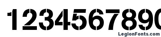 AbsolutDB Normal Font, Number Fonts