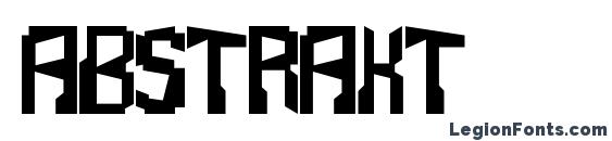 Шрифт Abstrakt