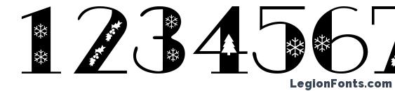 Ac1 christmas Font, Number Fonts