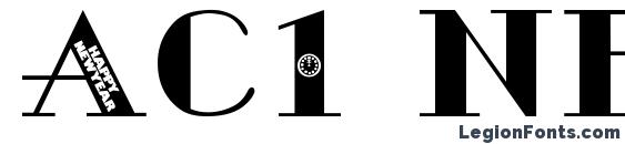 шрифт Ac1 newyear, бесплатный шрифт Ac1 newyear, предварительный просмотр шрифта Ac1 newyear