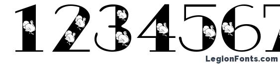 Ac1 thanksgiving Font, Number Fonts