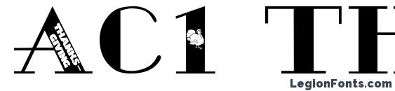 Ac1 thanksgiving Font