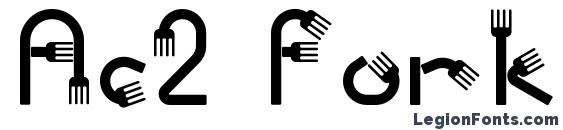 Ac2 forks font, free Ac2 forks font, preview Ac2 forks font