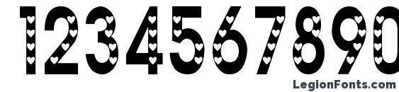Ac3 hearts1 Font, Number Fonts