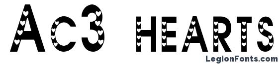 шрифт Ac3 hearts1, бесплатный шрифт Ac3 hearts1, предварительный просмотр шрифта Ac3 hearts1