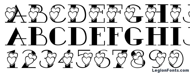 glyphs Ac3 hearts2 font, сharacters Ac3 hearts2 font, symbols Ac3 hearts2 font, character map Ac3 hearts2 font, preview Ac3 hearts2 font, abc Ac3 hearts2 font, Ac3 hearts2 font
