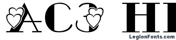 Ac3 hearts2 font, free Ac3 hearts2 font, preview Ac3 hearts2 font