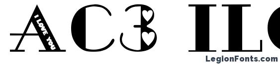 Ac3 iloveyou Font