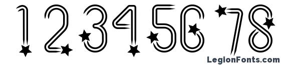 Ac4 shootingstar Font, Number Fonts