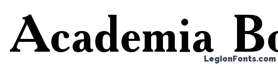 Academia Bold Font
