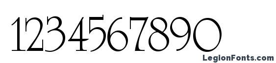 Academia SSi Font, Number Fonts