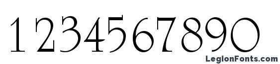 Academiassk regular Font, Number Fonts