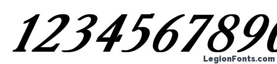 Academy Bold Italic Font, Number Fonts
