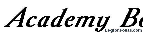 Academy Bold Italic Font