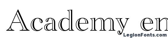 Academy engraved Font