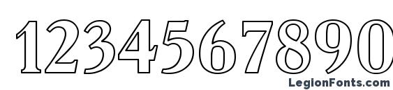 Academy Ho Font, Number Fonts