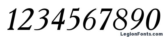 Academy Italic Font, Number Fonts